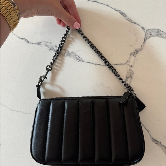 Coach Nolita 19 C8302 in Black quilted smooth leather - Picture 2 of 5